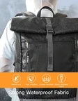 Balo Đeo Vai inateck Roll Top Waterproof Backpack Cho Laptop BP01003 6