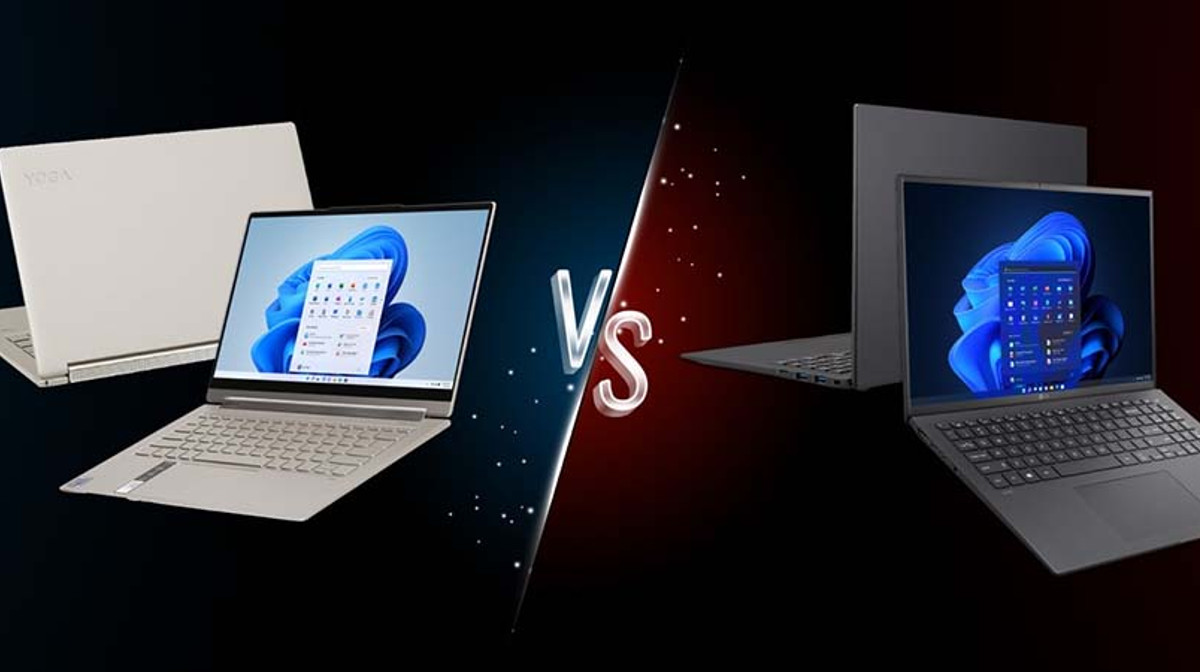So sánh LG Gram 16 và Lenovo Yoga 9: Laptop cao cấp cho doanh nhân