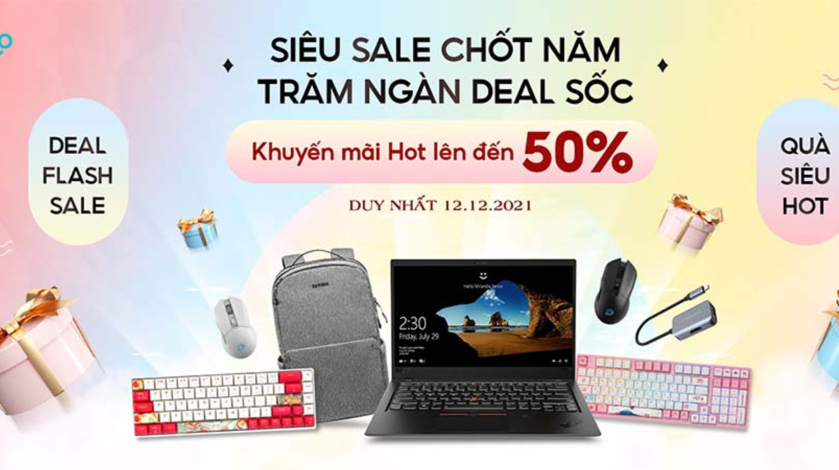 Siêu Sale Chốt Năm, Trăm Ngàn Deal Sốc Với Khuyến Mại Lên Tới 50% Tại ThinkPro (Duy nhất 12.12.2021)