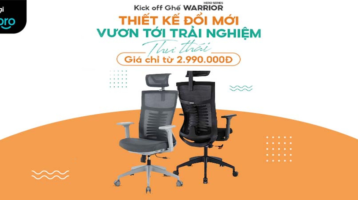 Ghế Công Thái Học WARRIOR Hero Series Đã Sẵn Hàng Để Trải Nghiệm Tại ThinkPro