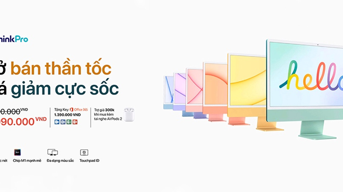 ThinkPro chính thức mở bán siêu phẩm iMac M1