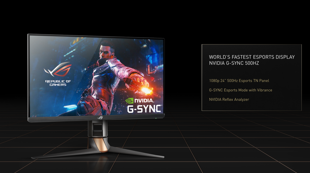ASUS ra mắt màn hình tần số quét 500Hz đầu tiên trên thế giới
