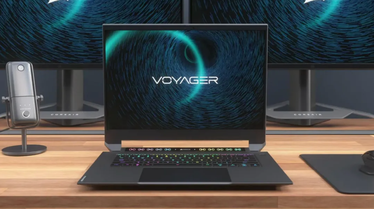 Laptop Gaming đầu tiên của Corsair: Trang bị sẵn bàn phím cơ, có Touch Bar như MacBook
