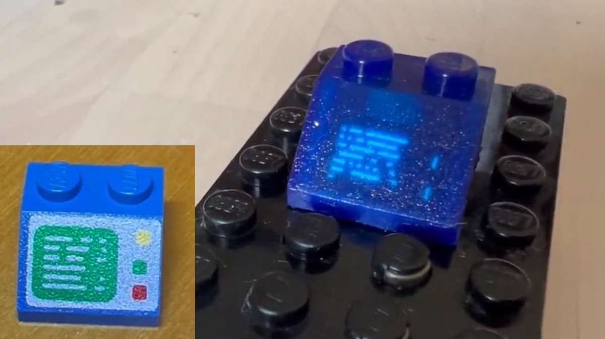Có công mày mò, có ngày sáng chế ra máy tính nhét vừa viên gạch Lego và trang bị màn hình OLED xịn sò
