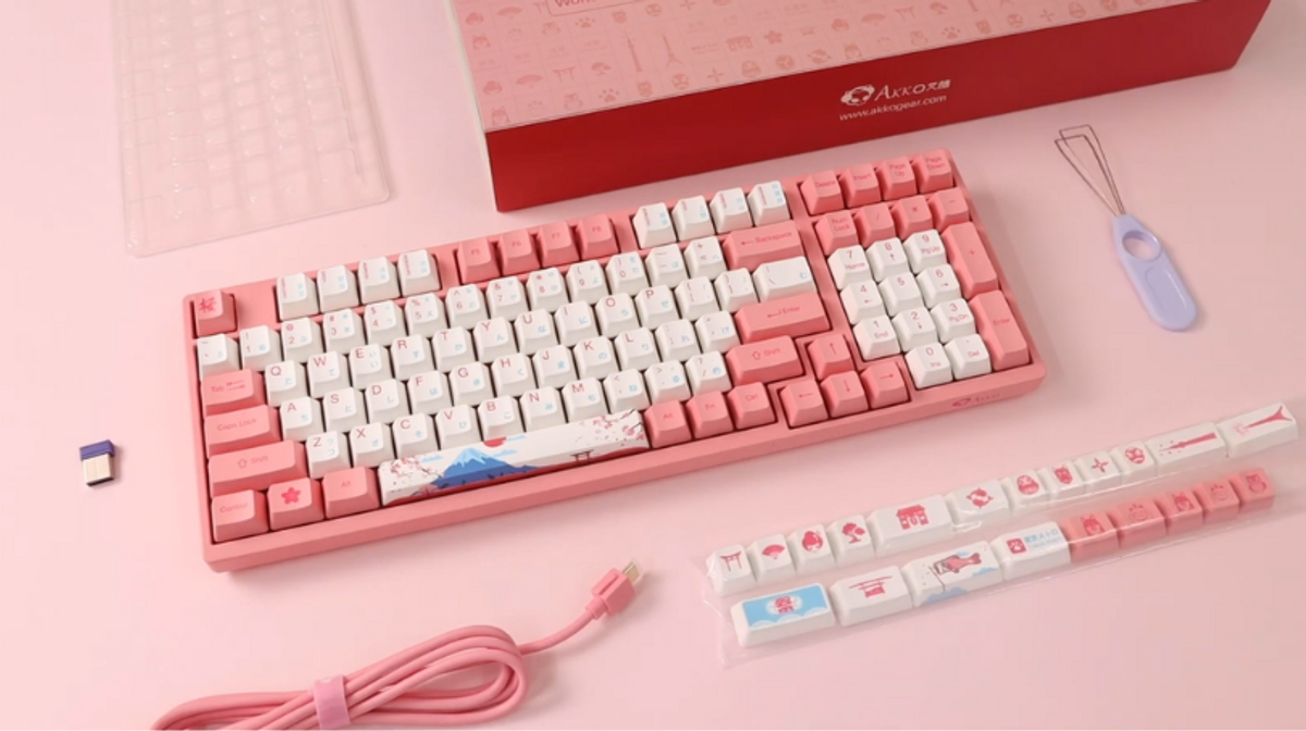 Bàn phím cơ AKKO 3098B Multi-modes World Tour Tokyo R2: Keycap xịn sò, nhiều tính năng hấp dẫn