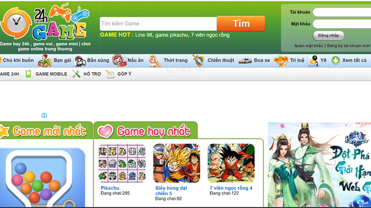 Ai cũng có tuổi thơ từng chơi các minigame trên web