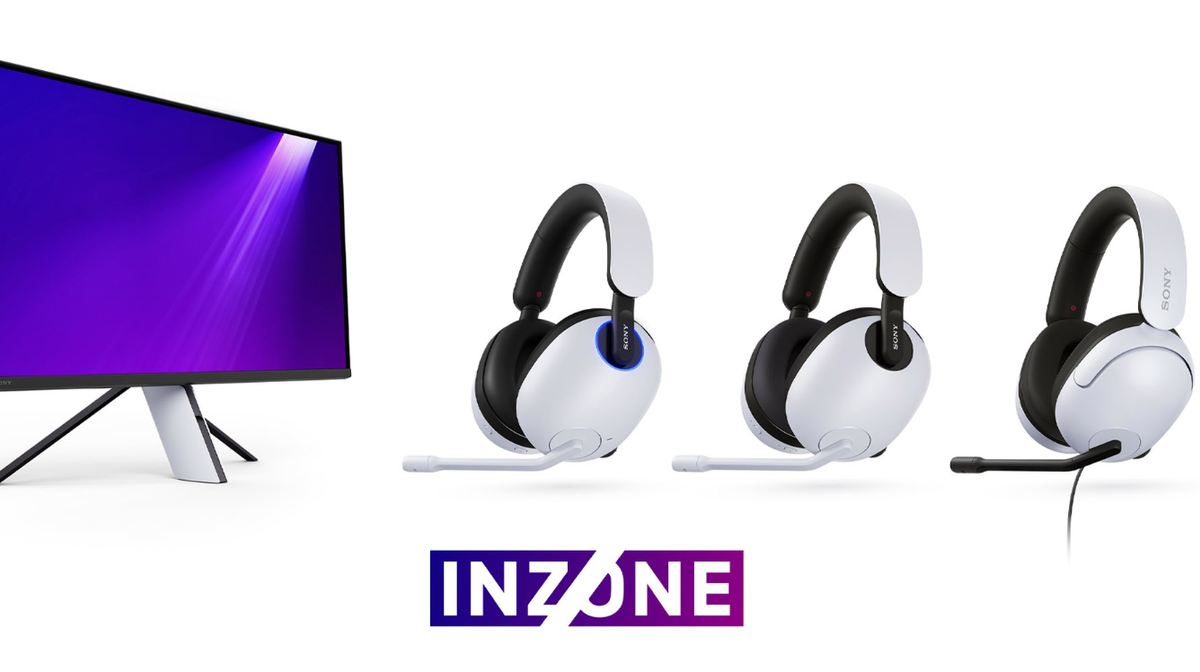 Sony Inzone ra mắt màn hình và tai nghe dành cho game thủ, thiết kế tông màu rất giống PS5