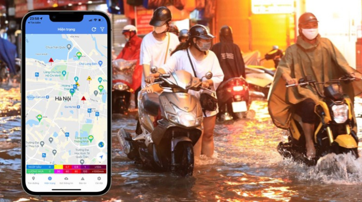 Tra cứu điểm ngập lụt - giải pháp cứu tinh mùa mưa lũ tại “Hà Lội”