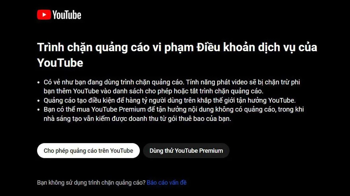 YouTube mạnh tay "trấn áp" người dùng sử dụng trình quảng cáo