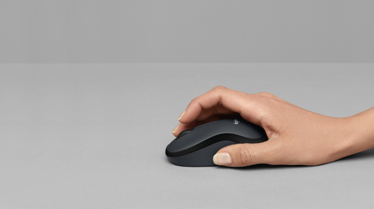 Chuột không dây Logitech M221: Tối giản thiết kế, cầm nắm thoải mái