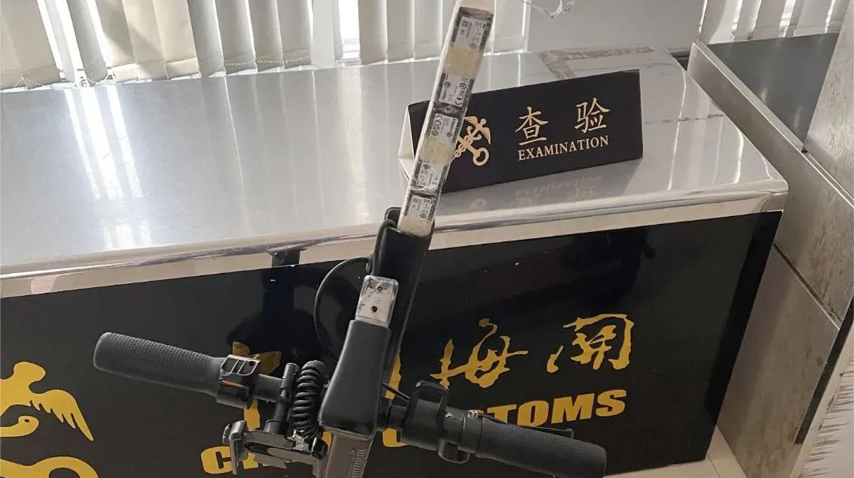 Độc lạ Trung Hoa: Giấu 84 SSD NVMe trong thân xe scooter để buôn lậu qua hải quan