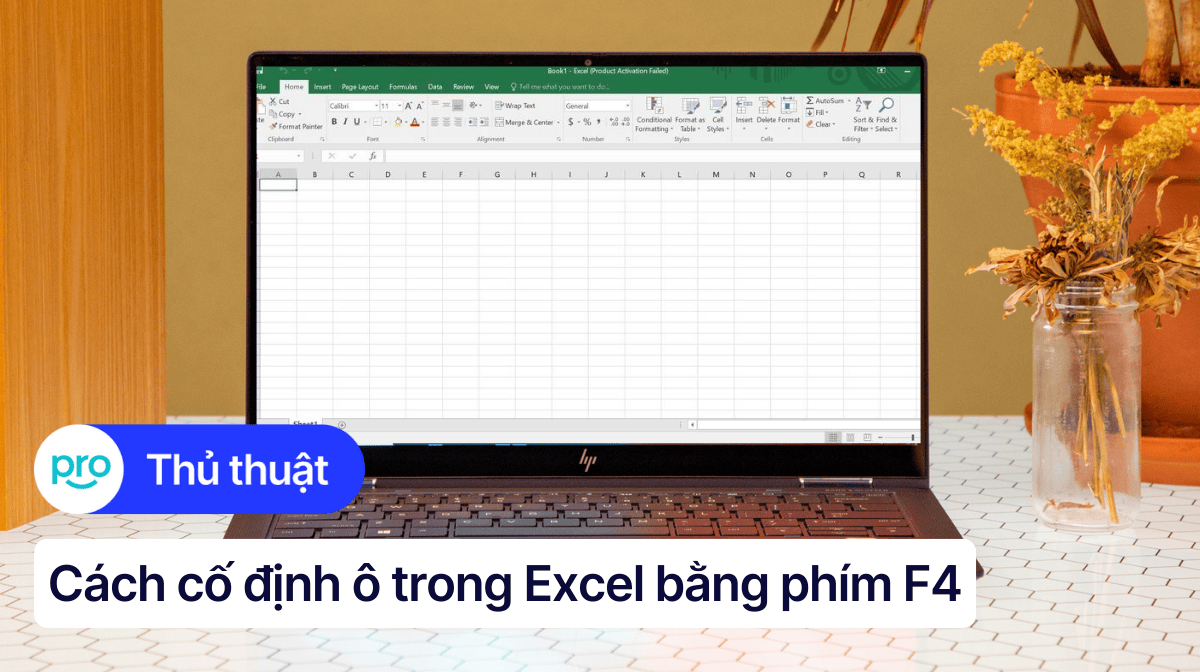 Cách cố định ô trong Excel bằng phím F4 nhanh chóng