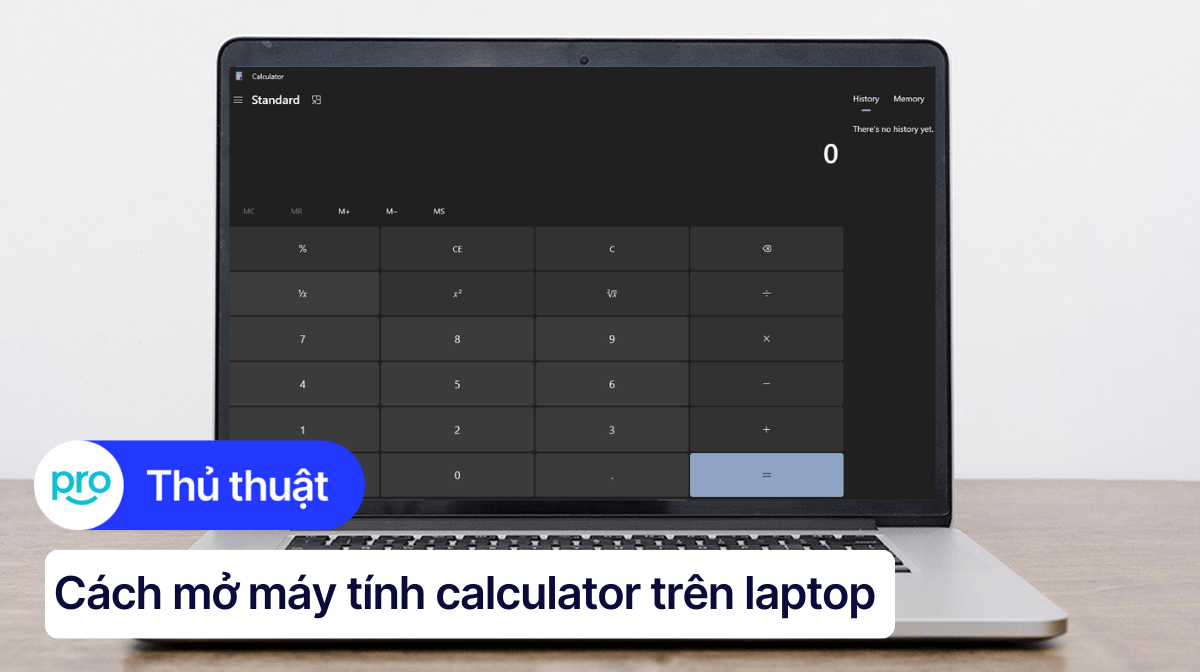 Cách mở máy tính calculator trên laptop Windows 7, 8, 10, 11