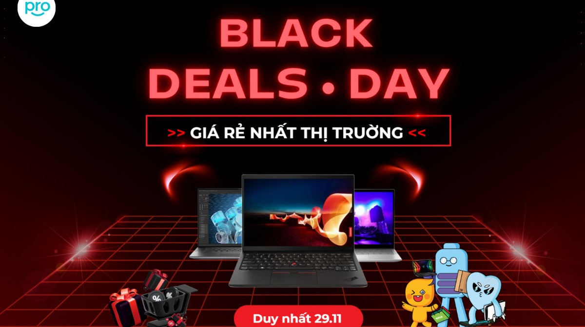 Black Friday 2024- Cơ hội sử hữu laptop giá rẻ nhất năm!