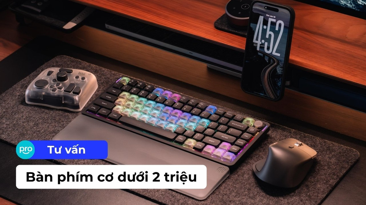 Top 8 bàn phím cơ dưới 2 triệu đáng mua nhất 2026