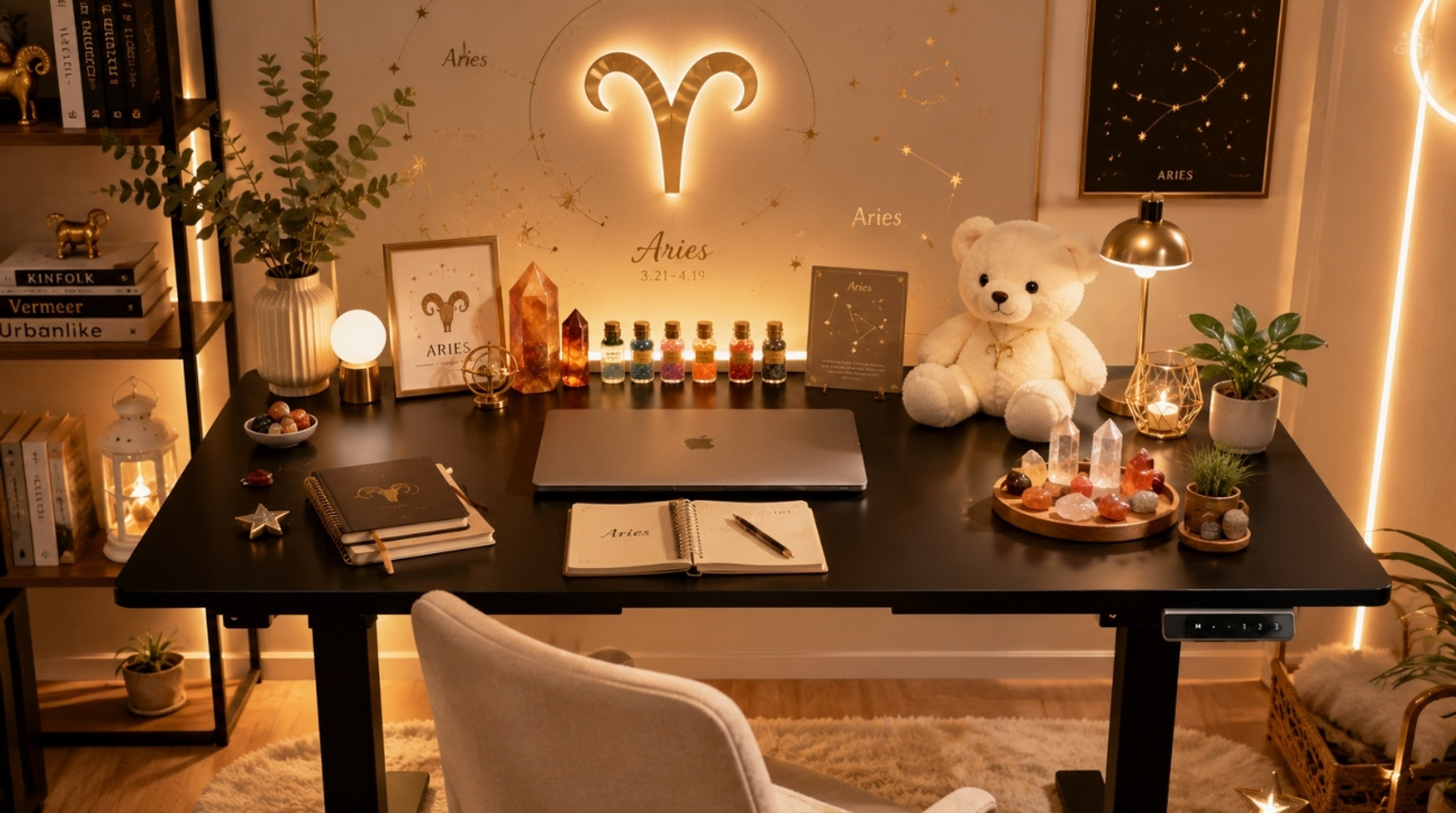 Decor góc bàn làm việc cung Bạch Dương: Khơi dậy năng lượng, dẫn lối thành công