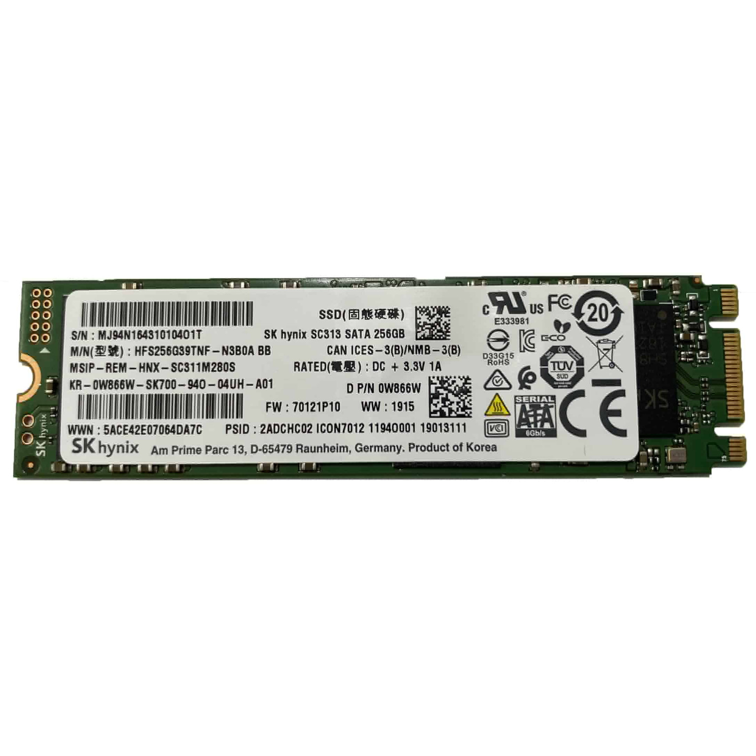 Ổ cứng SSD SK Hynix 256Gb M.2 Sata 2280