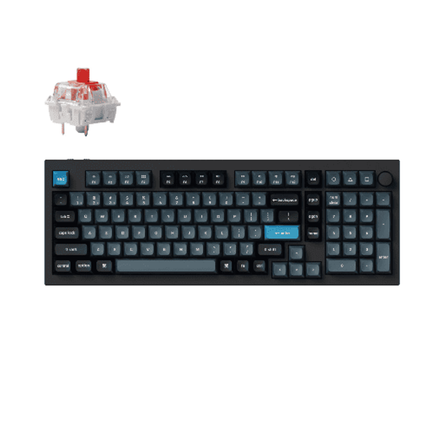 Bàn phím cơ không dây Keychron Q5 Pro QMK/VIA - Knob
