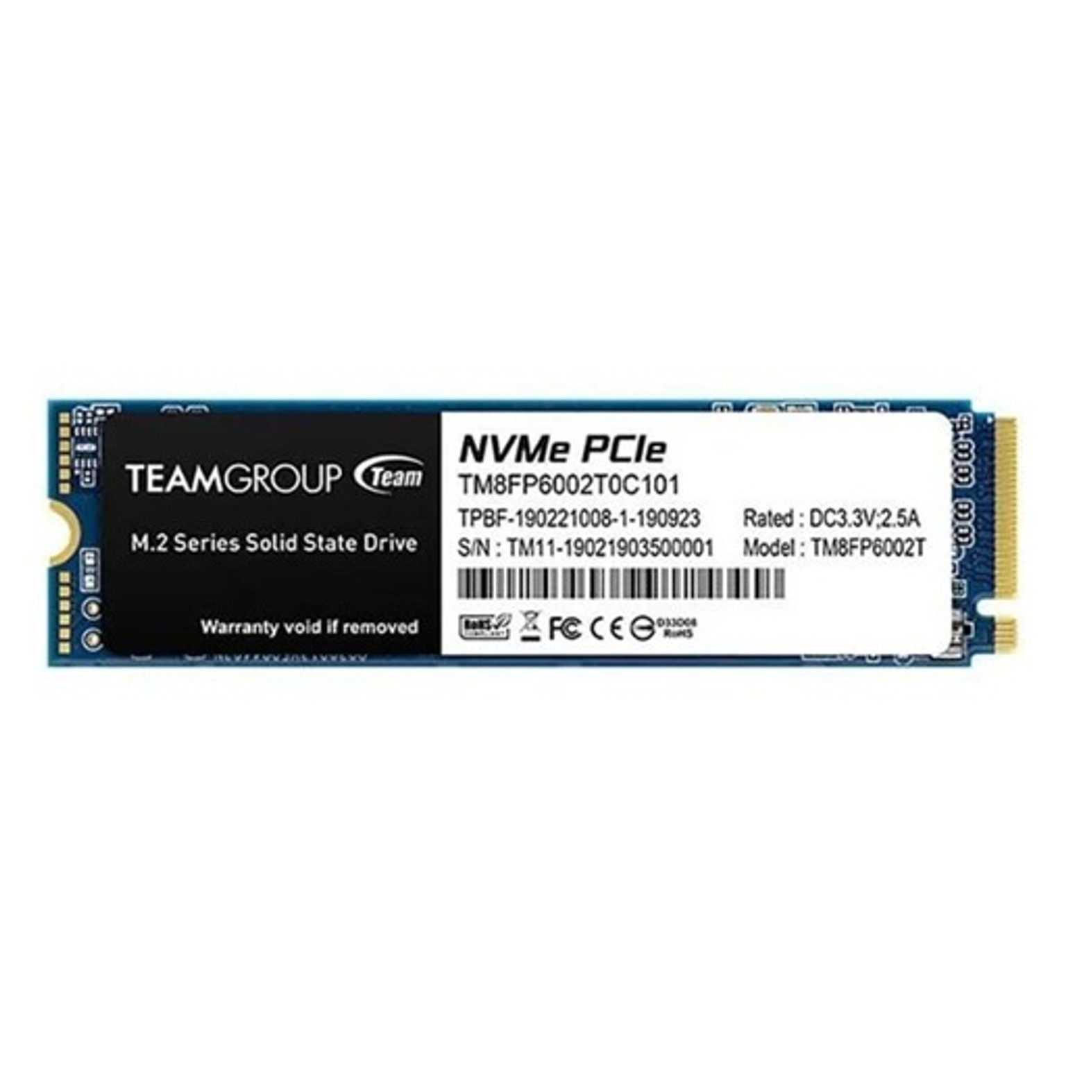 SSD TeamGroup MP33 512GB PCIe Gen 3 x4 NVME M2 2280