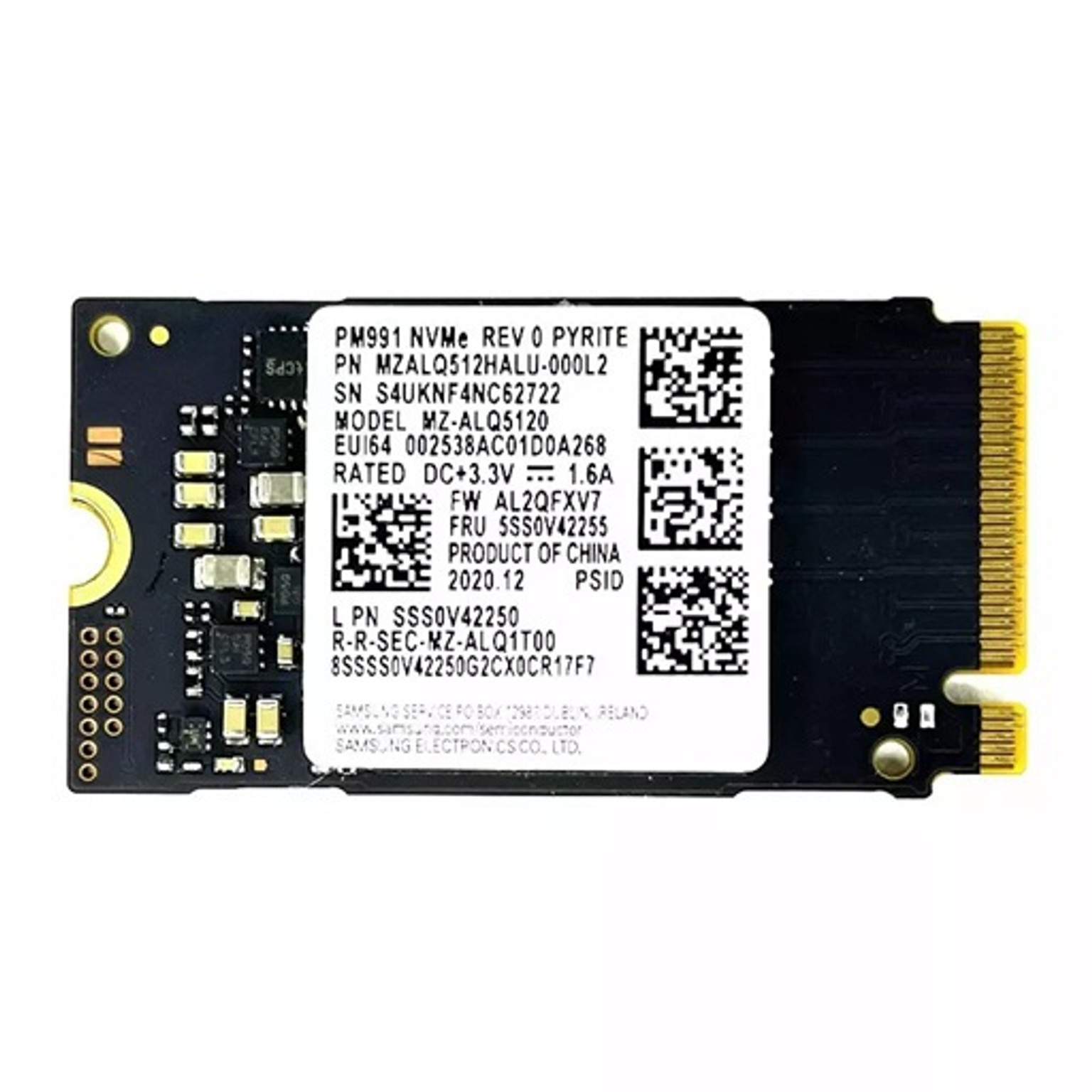 SSD Samsung 256GB NVME M2 2242