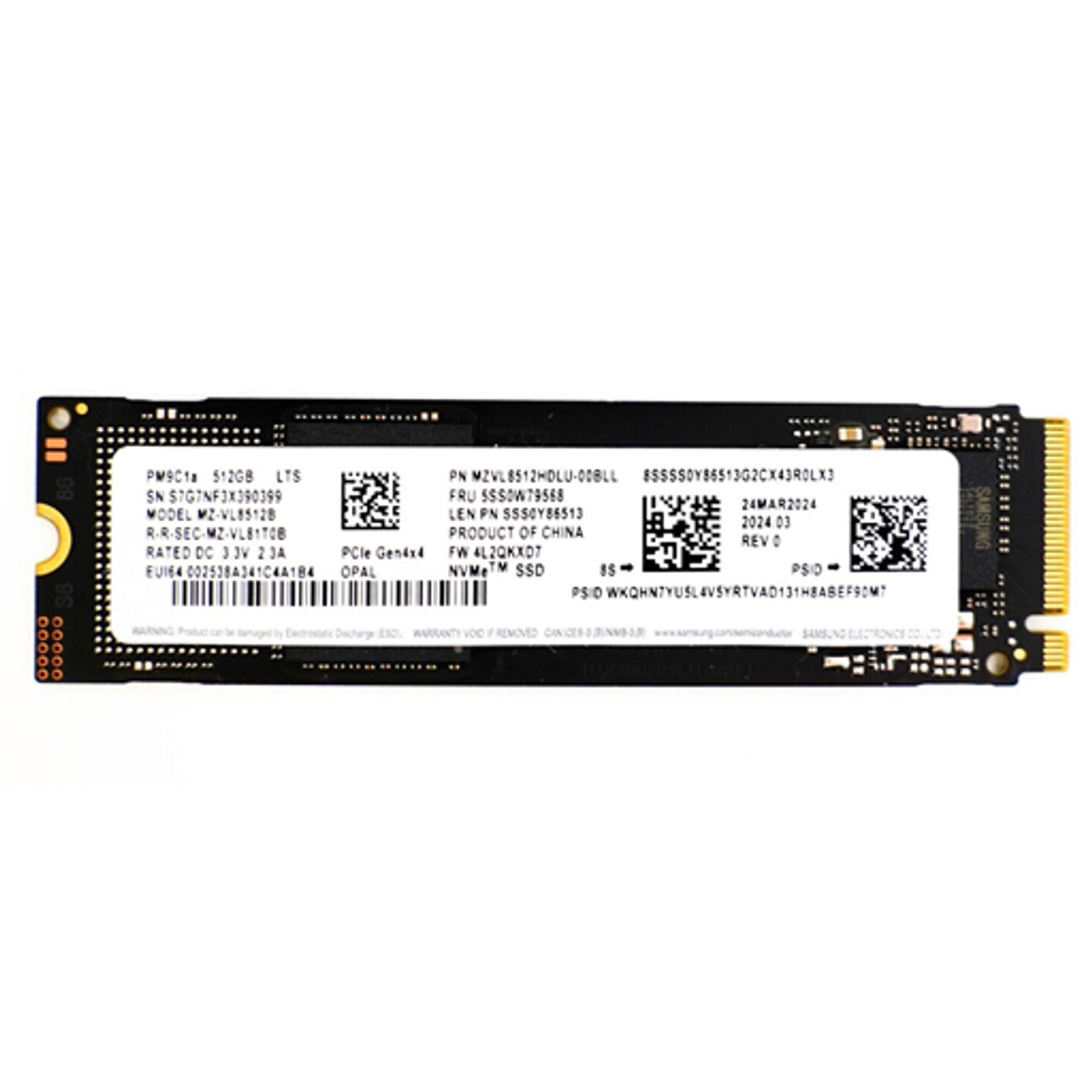 Ổ cứng SSD M2-PCIe 512GB Samsung PM9C1b NVMe 2280