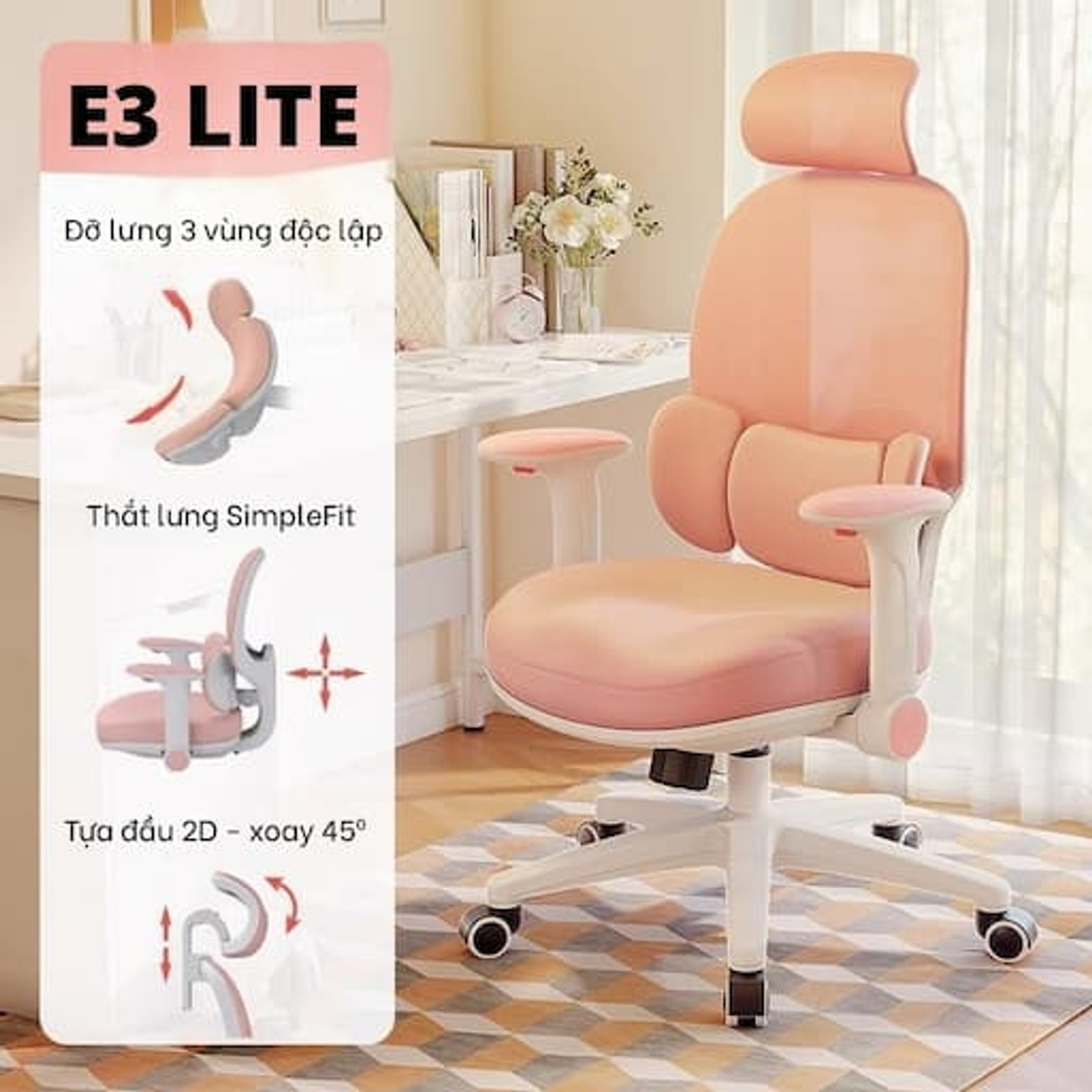 Ghế Công Thái Học Manson E3 Lite