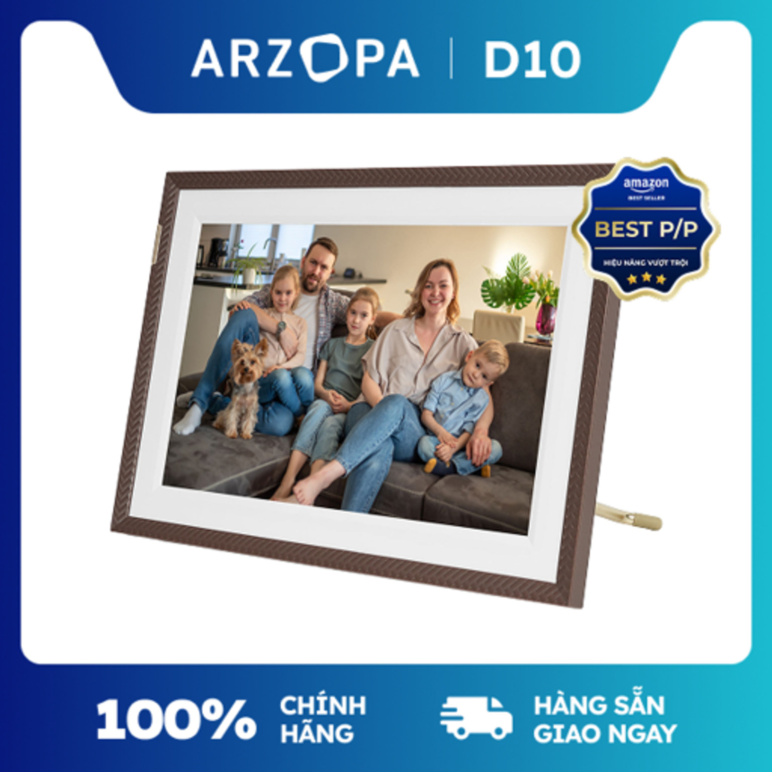 Khung ảnh kỹ thuật số ARZOPA D10 WiFi 10.1"