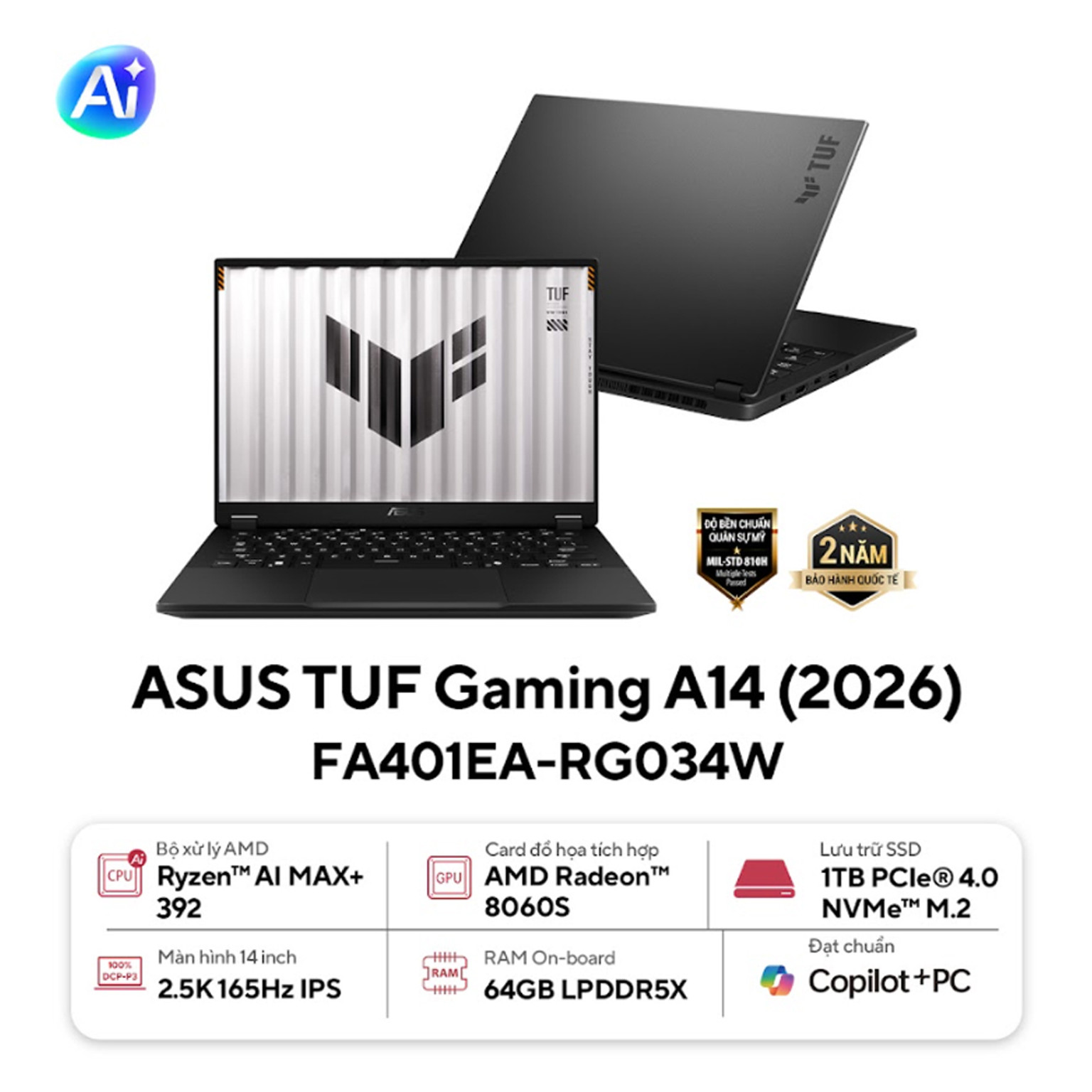 Laptop Asus TUF Gaming A14 FA401EA-RG034W