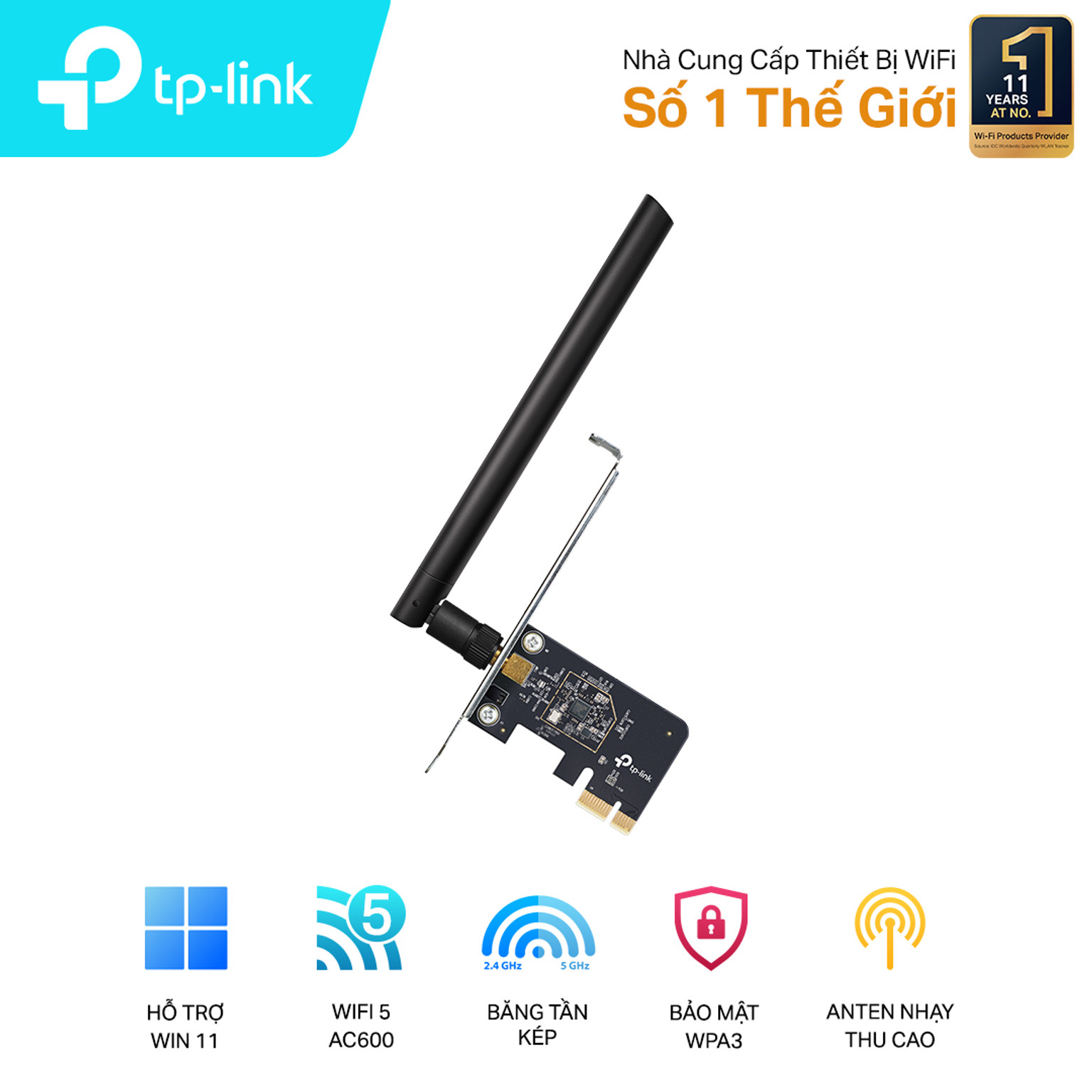 Cạc mạng không dây TP-Link PCI-E Archer T2E