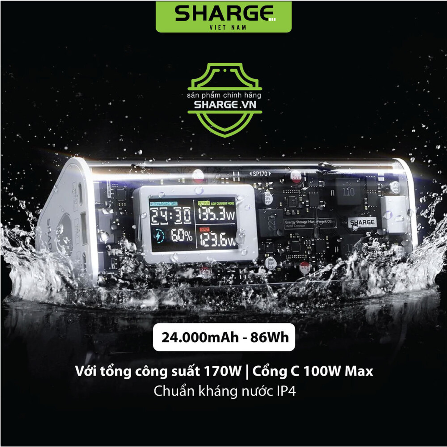 Sạc dự phòng Shargeek 170