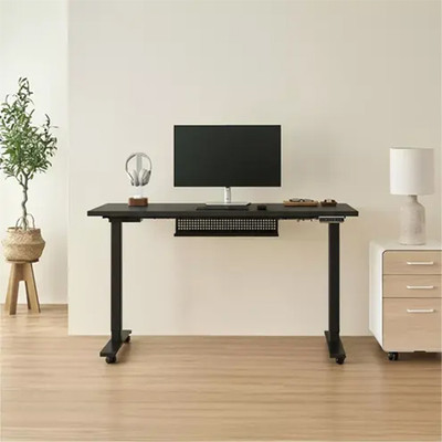 Bộ bàn nâng hạ Pure Edge 1m4 + Hộc tủ The Leaf Slim