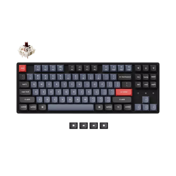Bàn phím cơ Keychron K8 Pro QMK/VIA — K8 Pro - Gateron G pro Brown Switch - Aluminium case - Baltic Blue - Mới, Full box, Nhập khẩu