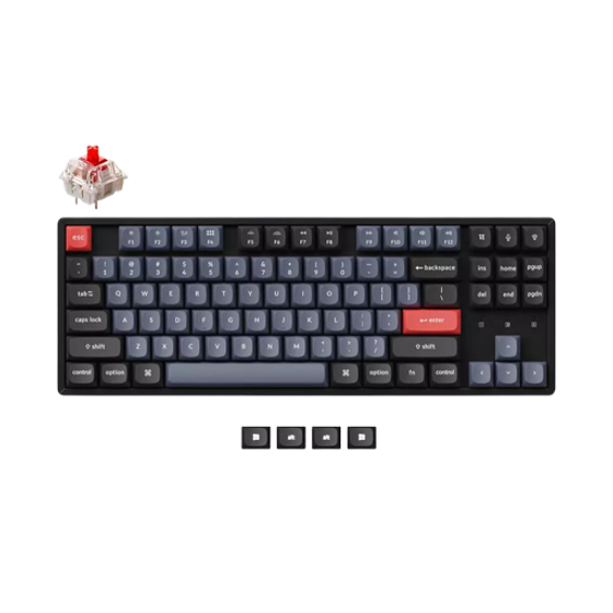 Bàn phím cơ Keychron K8 Pro QMK/VIA — K8 Pro - Gateron G pro Red Switch - Aluminium case - Baltic Blue - Outlet, Nhập khẩu