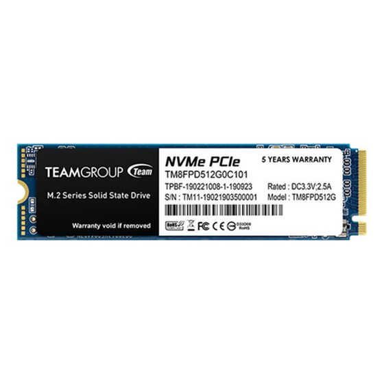 SSD TeamGroup MP33 512GB PCIe Gen 3 x4 NVME M2 2280