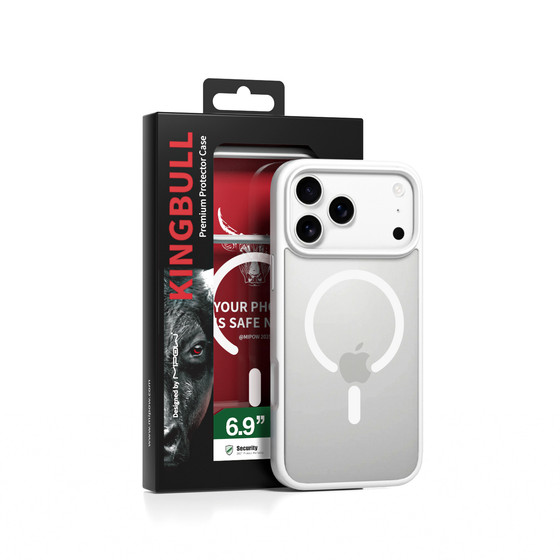 Ốp lưng Magsafe Mipow Kingbull MATTEX Silver iPhone 17 Pro