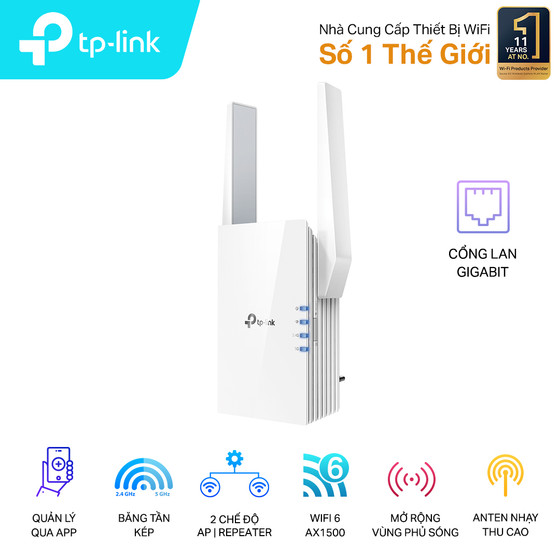 Bộ mở rộng sóng wifi TP-Link RE505X