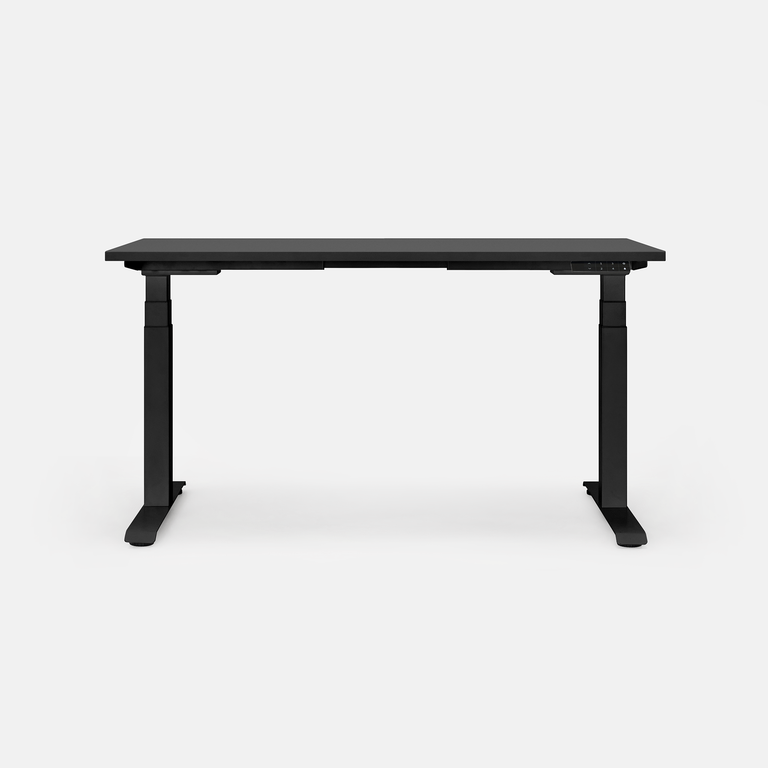 Bộ bàn nâng hạ Pure Leco — Mặt bàn 1200 x 600 x 18 mm - Gỗ MFC phủ Lacquered Laminate, màu đen - Khung đen