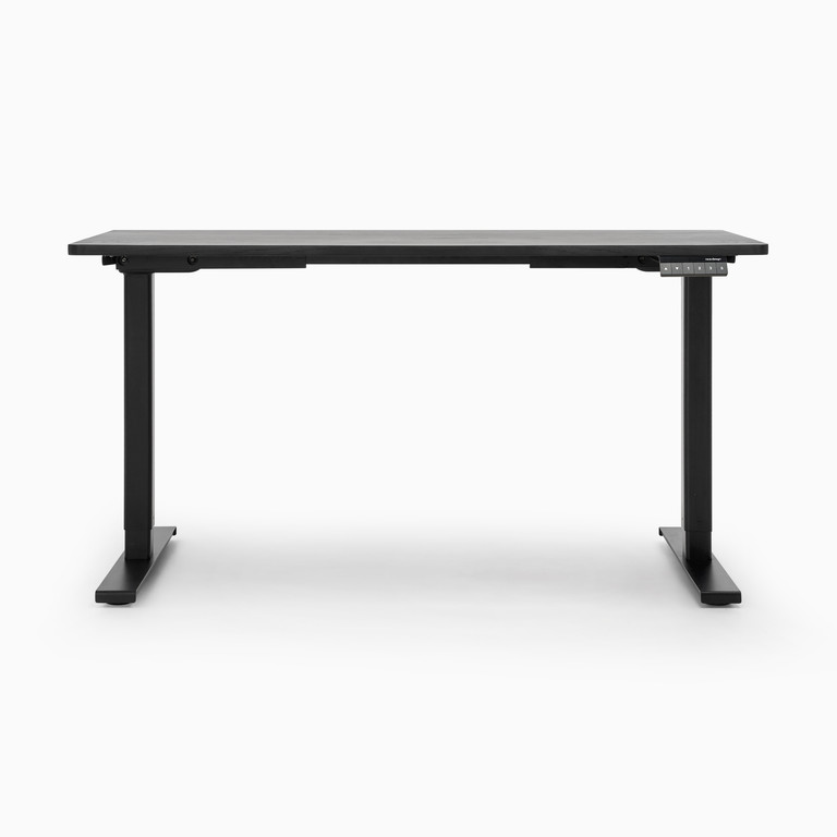 Bàn nâng hạ Easy Edge — Mặt bàn 1200 x 600 x 22 mm - Gỗ sồi tự nhiên, màu Black Oak - Khung đen