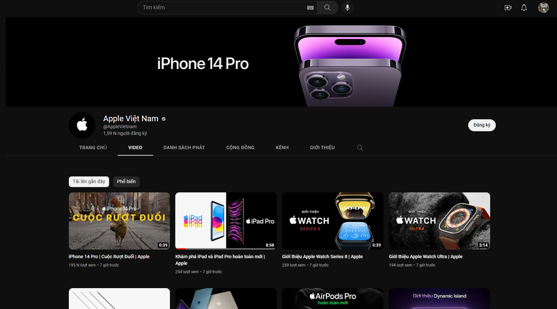 Apple vừa lập kênh YouTube cho thị trường Việt, nội dung được Việt hóa đầy đủ, chỉn chu