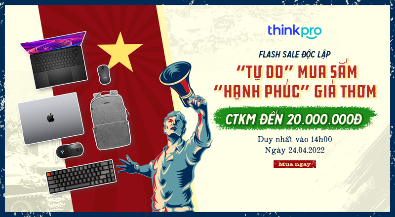 Tết độc lập, phụ kiện giảm sốc chỉ có tại ThinkPro