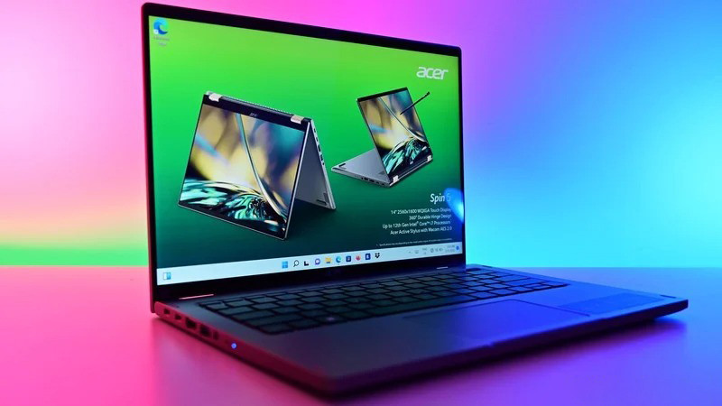 Acer Spin 5 (2022) trình làng: Cực phẩm 2 trong 1 với đa chế độ sử dụng