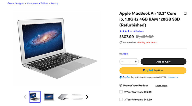 MacBook 10 năm tuổi hàng Tân trang: Vẫn đang có bán, giá gần 6 triệu Đồng, ai sẽ muốn mua?