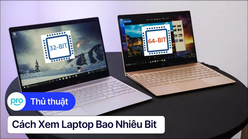 Cách xem laptop bao nhiêu bit (Win 10, 11) nhanh nhất