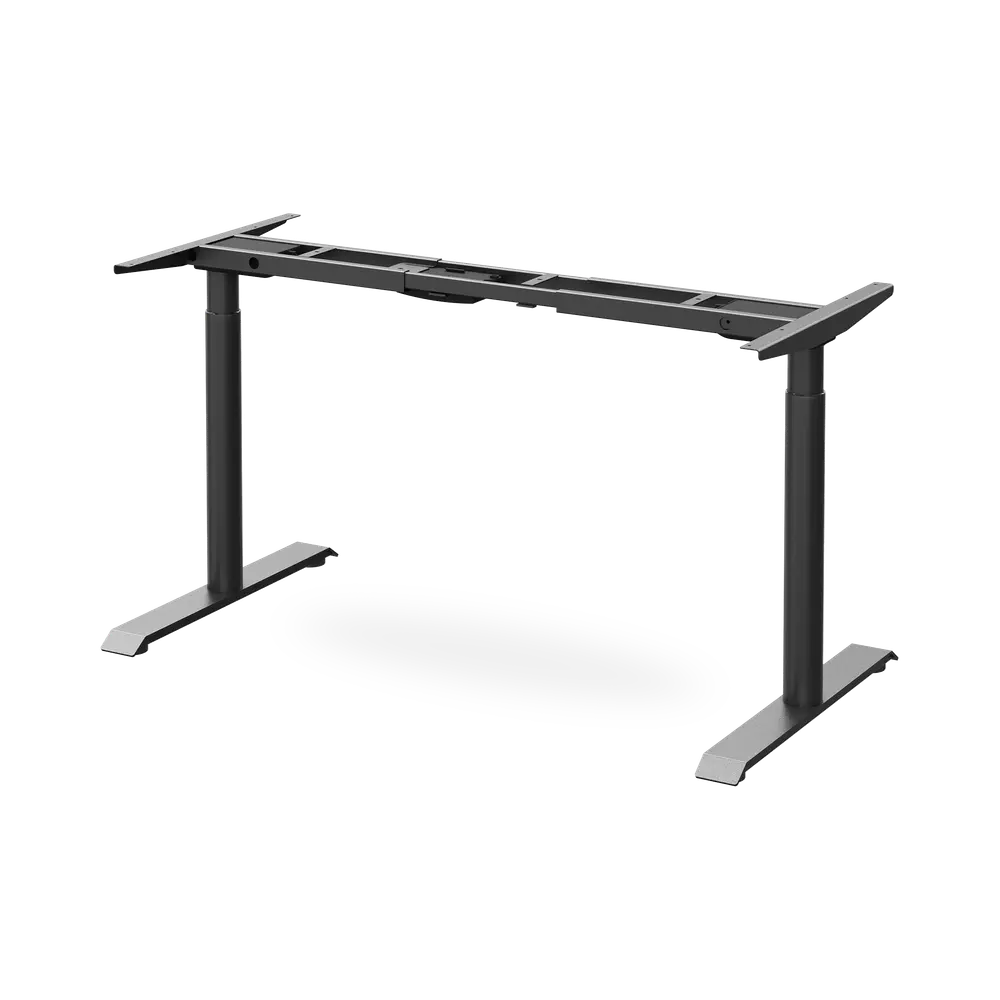 Khung bàn nâng hạ cao cấp LANGBIANG - By NiceDesgin (2 motor - Oval - 2 Stage - Black - Mới, Full box, Chính hãng) (NDAF23LABI01)