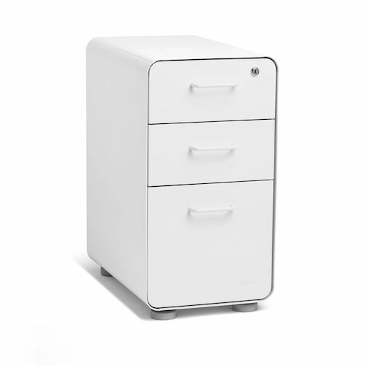 Hộc tủ tài liệu 3 ngăn The Leaf Slim (White - Mới, Full box, Chính hãng)