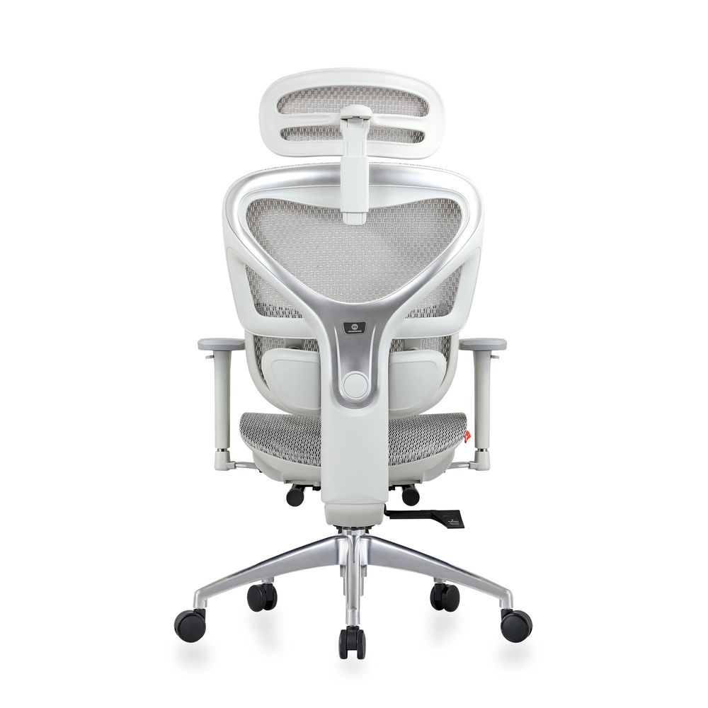 Ghế Công Thái Học Manson Iris (V2 - White - Grey - Mới, Full box, Chính hãng)