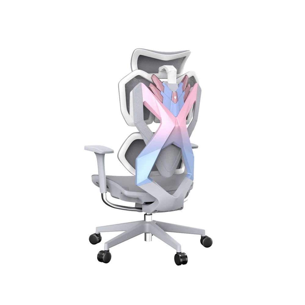 Ghế công thái học SIHOO Xiaoqi X5 - Ergonomic Gaming Chair (X5C - White - Pink - Mới, Full box, Chính hãng)
