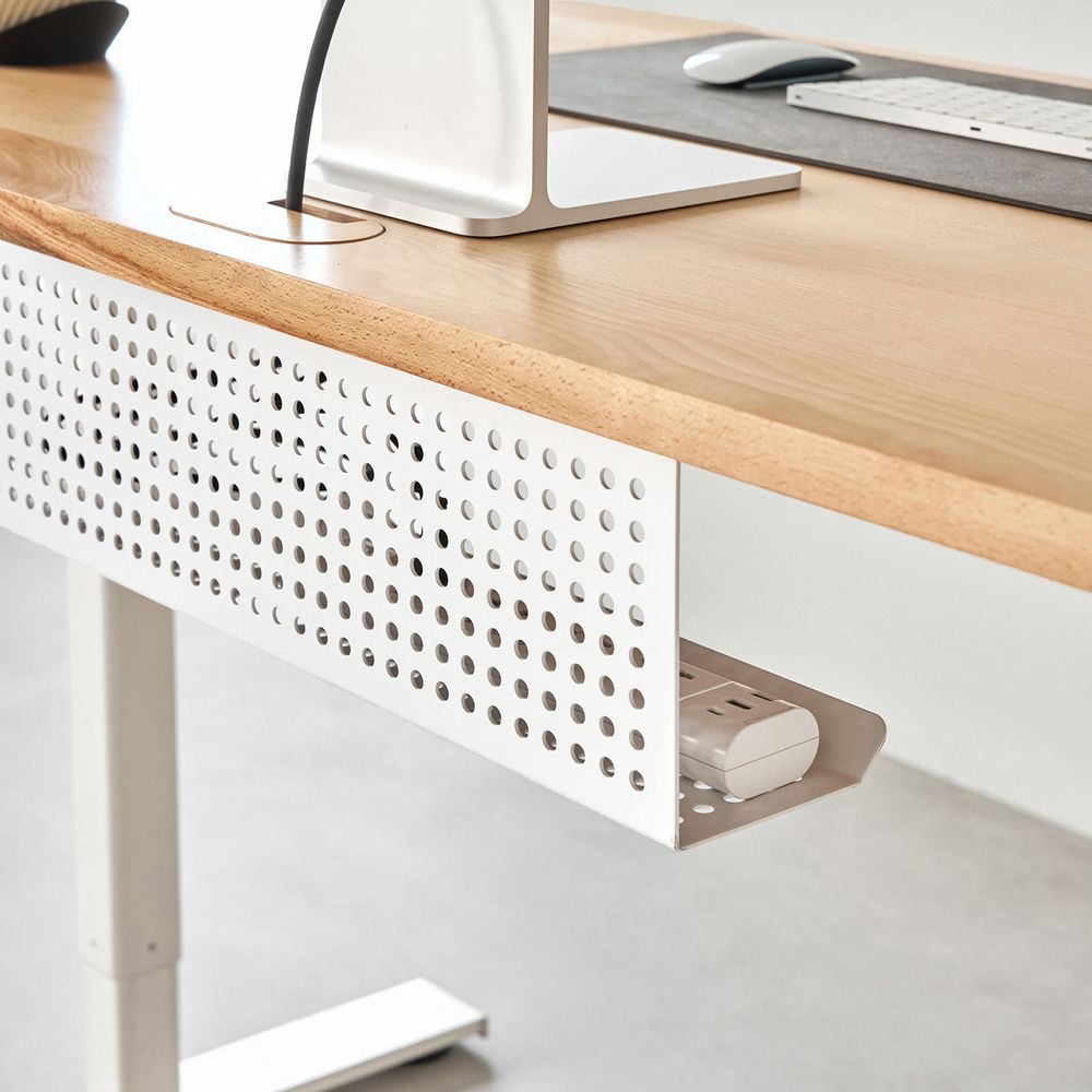 Bàn nâng hạ Fusion Edge - By NiceDesign (140x70cm - Khung đen - Mới, Full box, Chính hãng)