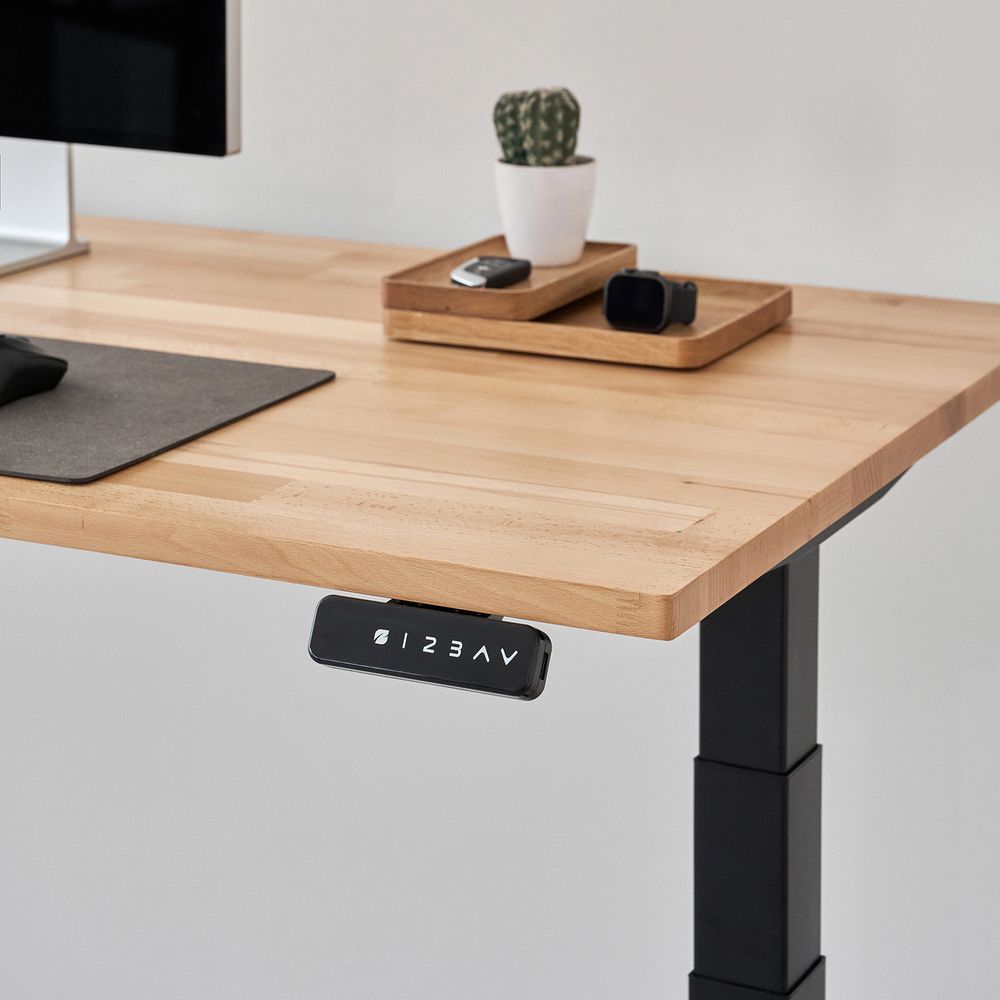Bàn nâng hạ Taxua Fansi - By NiceDesign (180x75cm - Khung vuông trắng - Mới, Full box, Chính hãng)