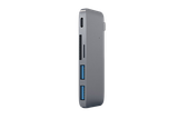 Hình ảnh thumbnail 1 của Cổng chuyển USB-C HyperDrive 5-in-1 Pass Through Charging (Grey - Mới, Full box, Chính hãng) (GN21B-GREY)